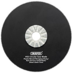 Draper Hss Circular Saw Blade, 88mm Diameter, 18Tpi - APT300D/U