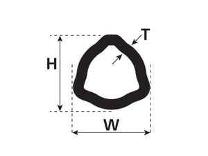 Weasler Rilsan® Coated PTO Tube - Triangle Profile , Length: 1M (12517) | S.26351 - Product Image 2