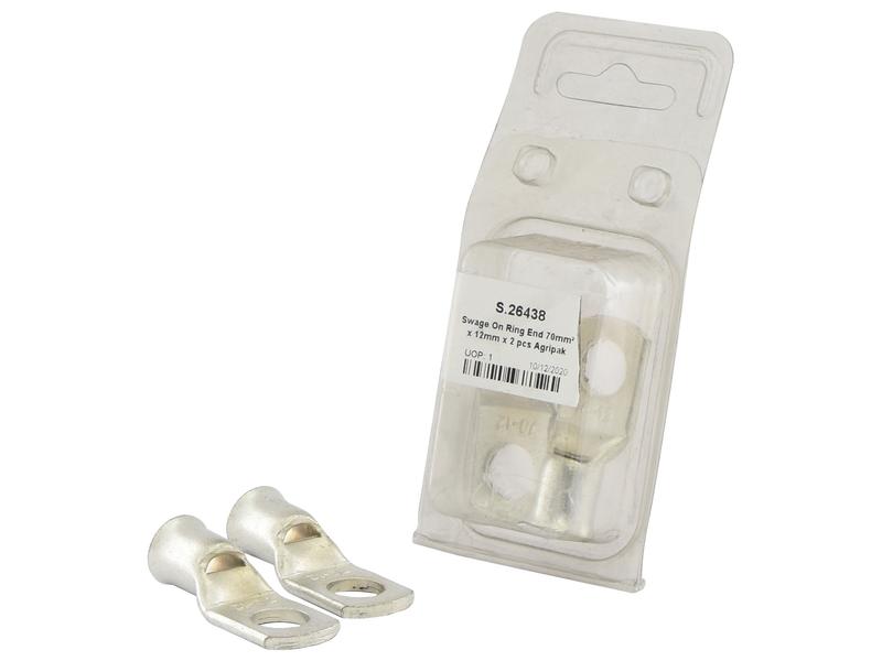 Sparex Agripak Swage On Ring Terminal 70x23mm Heavy-Duty | S.26438