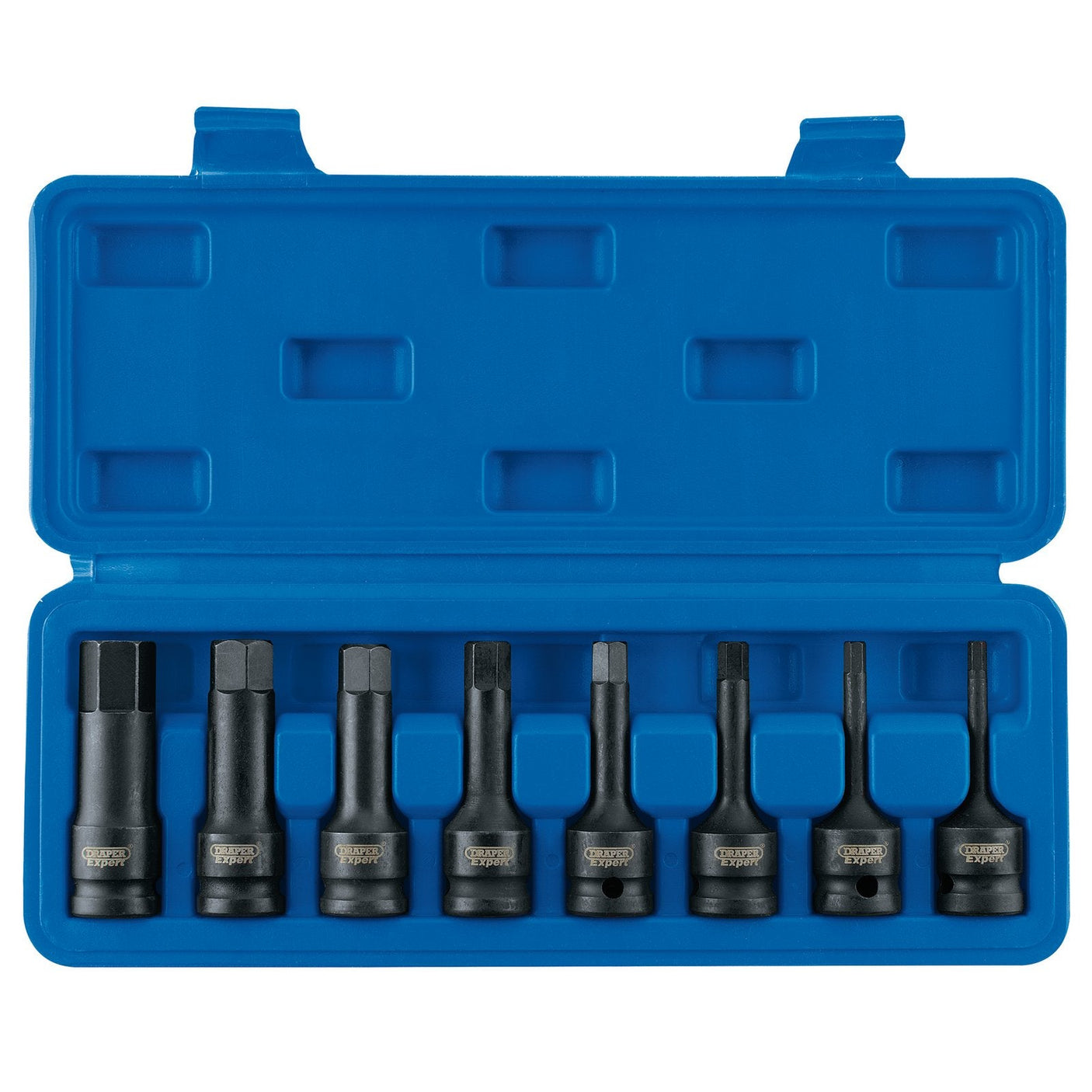 Draper Expert Impact Hex. Socket Bit Set, 1/2" Sq. Dr. (8 Piece) - 410/8/HEX/A - Farming Parts