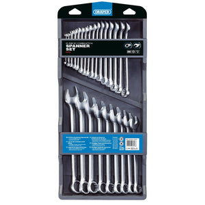 Draper Hi-Torq&#174; Metric Combination Spanner Set (25 Piece) - 8235/25/MM - Farming Parts