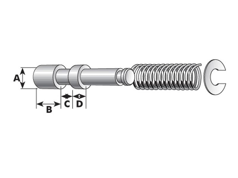 Sparex PTO Yoke Pin - Pin Ø:13.85mm | S.26741 - Product Image 2
