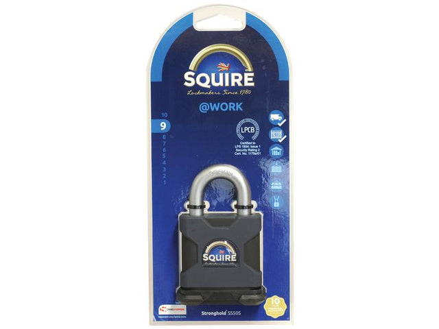 Squire Stronghold Padlock - Hardened Steel, Body width: 50mm (Security rating: 9) | S.26770 - Product Image 1