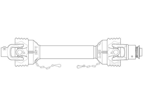 Sparex PTO Shaft - (Lz) Length: 1050mm, 1 3/8'' x 6 Spline Q.R. to 1 3/8'' x 6 Spline Overunning Clutch (Clockwise) | S.26778 - Product Image 5