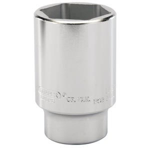 The Draper Ball Joint Socket, 1/2" Sq. Dr., 38mm or 1.1/2" Af - HTD-AF features a hexagonal opening designed to work with various sizes of bolts and nuts, making it perfect for vehicle maintenance and compatible with automotive sockets.