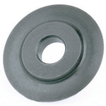 A Draper Spare Cutter Wheel for 10579 and 10580 Tubing Cutters (YTC20) featuring a black, circular rubber design with a hole in the center, ideal for sealing or cushioning components in mechanical assemblies.