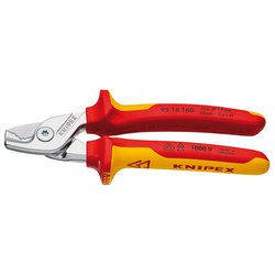 Knipex 95 16 160 Sb Stepcut Vde Insulated Cable Shears, 160Mm | 95 16 160 Sb