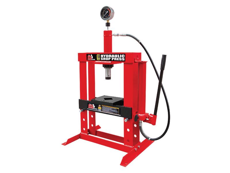 Shop Press 10 Ton Heavy-Duty Hydraulic Workshop Press - Sparex Part S.27486