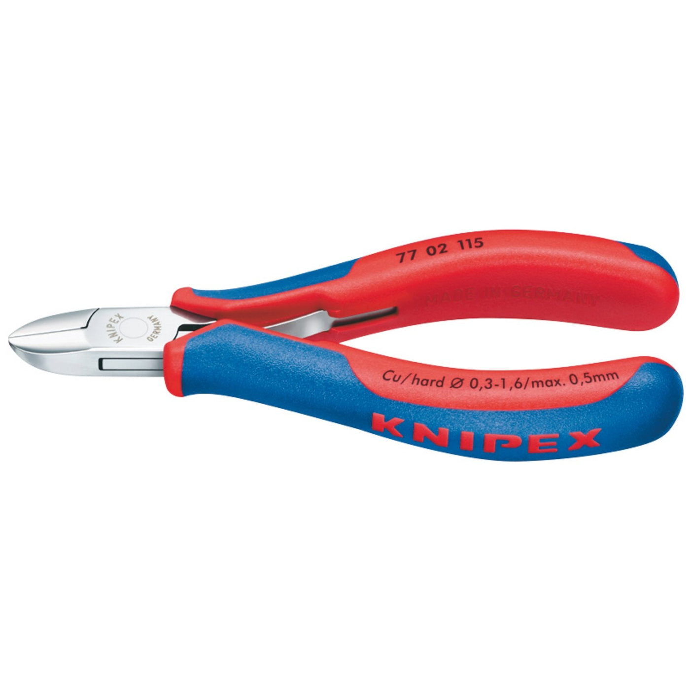 Draper Knipex 77 02 115 Flush Electronics Diagonal Cutters, 115mm - 77 02 115 - Farming Parts