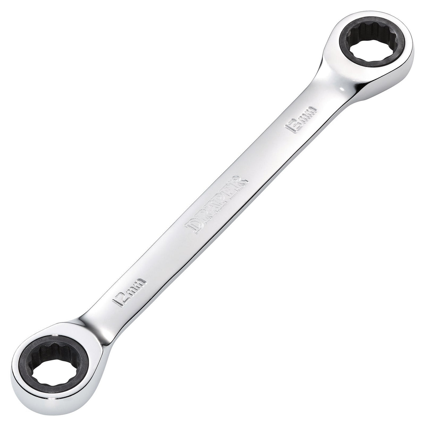 Draper Hi-Torq&#174; Metric Double Ratchet Ring Spanner, 12 X 13mm - 8231BSMM - Farming Parts