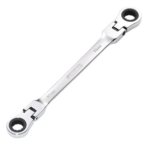 Draper Hi-Torq® Metric Flexible Head Double Ring Ratchet Spanner, 10 X 11mm - 8231FBSMM - Farming Parts