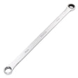 A Draper Hi-Torq® Metric Extra-Long Double Ring Ratchet Spanner, 19mm - 8231BSXLMM featuring a chrome vanadium steel construction and a 90-tooth ratchet mechanism, displayed on a white background.