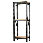 Bunker® 14 Piece Modular 3 Tier Racking With Hardwood Shelving, 750Mm | Ms400-27-14Pc W