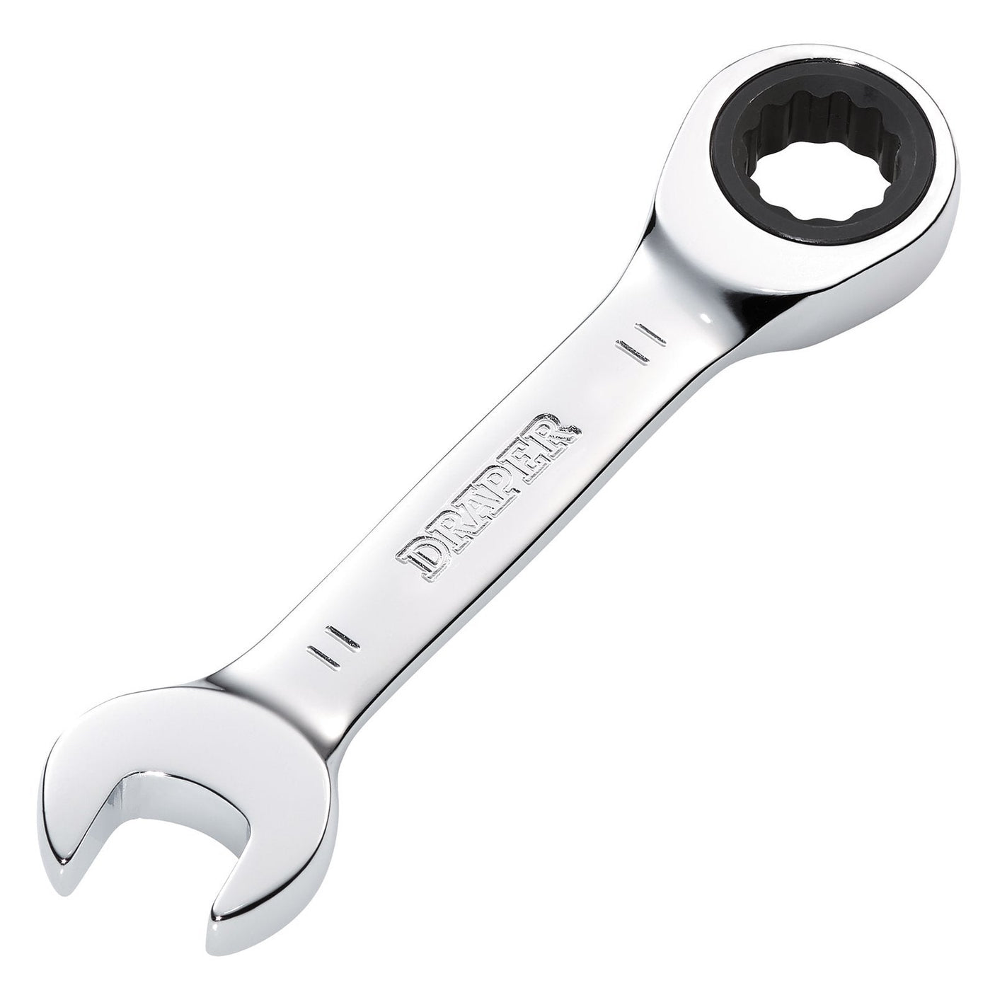 Draper Hi-Torq&#174; Metric Stubby Ratchet Combination Spanner, 11mm - 8230MMS - Farming Parts