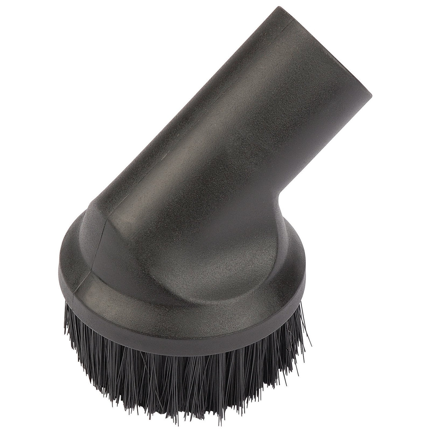 Draper Brush For Delicate Surfaces For Swd1100A - ASVC7, a black, angled vacuum cleaner brush attachment with stiff bristles.