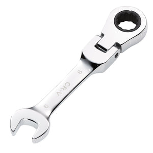 Draper Hi-Torq&#174; Metric Stubby Flexible Head Ratchet Combination Spanner, 9mm - 8230FMMBS - Farming Parts