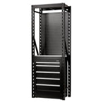 Bunker® 13 Piece Modular Storage Combo 2 Tier Racking With Stainless Steel Shelving, Pegboard And Floor Cabinet, 750Mm | Ms400-C1 13Pc S