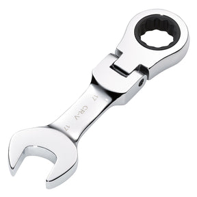 Draper Hi-Torq® Metric Stubby Flexible Head Ratchet Combination Spanner, 17mm - 8230FMMBS - Farming Parts