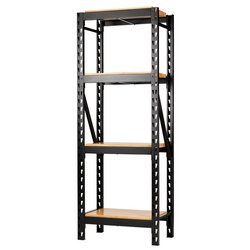 Bunker® 21 Piece Modular 4 Tier Racking With Hardwood Shelving, 750Mm | Ms400-54-21Pc W