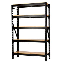 Bunker® 22 Piece Modular 5 Tier Racking With Hardwood Shelving, 1500Mm | Ms400-54-22Pc W