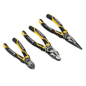 Draper Expert High Leverage Plier Set, Yellow (3 Piece) - 1078/Y - Farming Parts