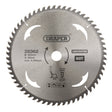 A Draper Tct Construction Circular Saw Blade, 305 X 30mm, featuring 60 teeth and labeled SBC10, detailing specifications including diameter (305mm), arbor size (30mm), kerf width (3.0mm), thickness (2.2mm), and maximum speed of 4,300rpm.