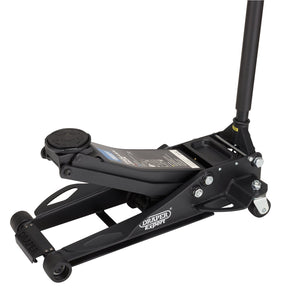 Draper Expert Professional Low Profile Fast Lift Garage Trolley Jack, 3 Tonne, Black - TJ3-BP - Farming Parts