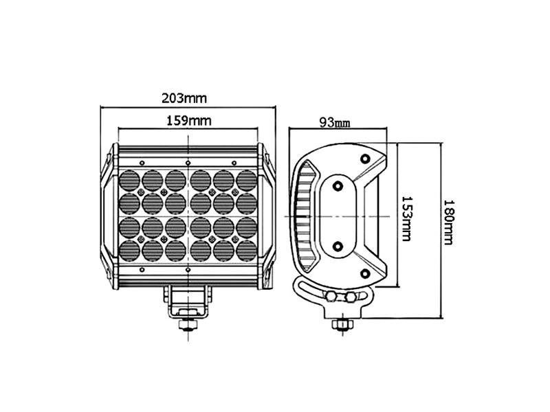 Sparex LED Work Light, Interference: Not Classified, 7200 Lumens Raw, 10-30V | S.28770 - Product Image 6