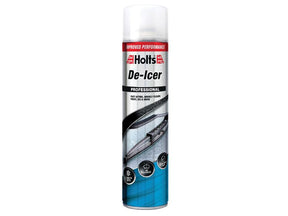 A 600ml can of Sparex De-Icer (Sparex Part Number: S.28987) with a white cap and a red, blue, and silver label is used to defrost car windows and locks. It is marked with "Professional" and "Improved Performance," and features Tariff Code 3820000000.