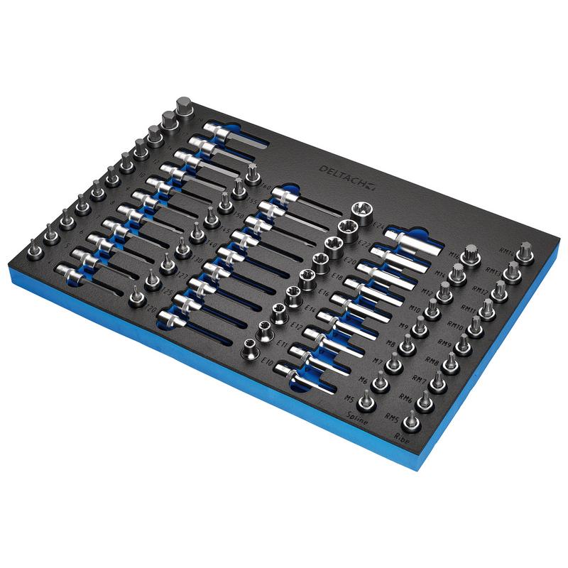 Draper BUNKER® Torx, Hex, E-Torx, Multi-Tooth/Spline, Ribe Socket Set,