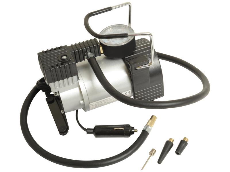 Sparex Air Compressor Metal 12V Heavy-Duty Portable Unit with Gauge | S.29524