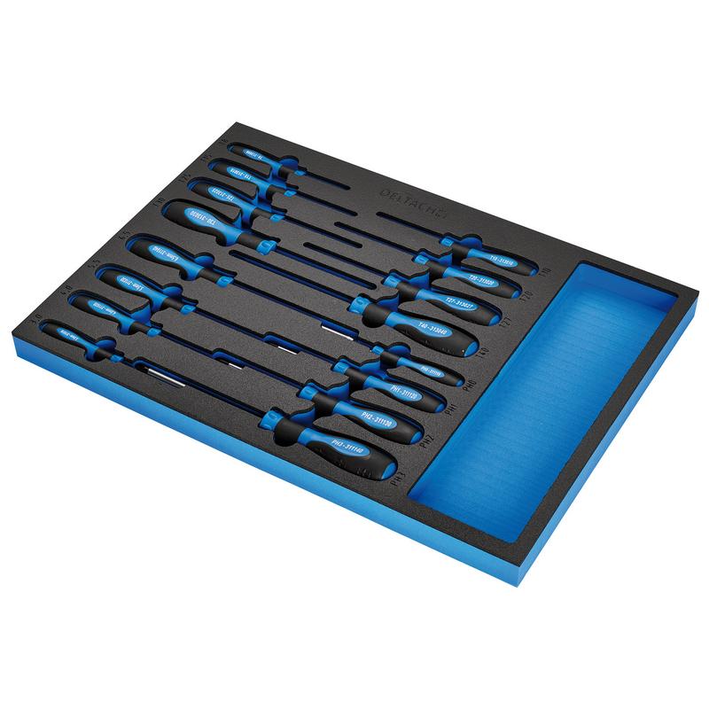 Draper Screwdriver Set in EVA Foam Inlay (16Pc) - DELTACH-561006 -