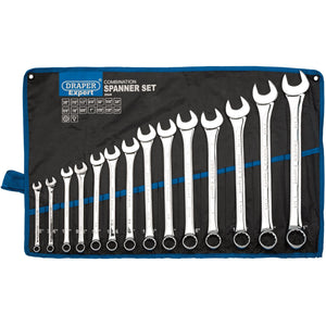 Draper Expert Hi-Torq&#174; Imperial Combination Spanner Set (14 Piece) - 8220/14/AF - Farming Parts