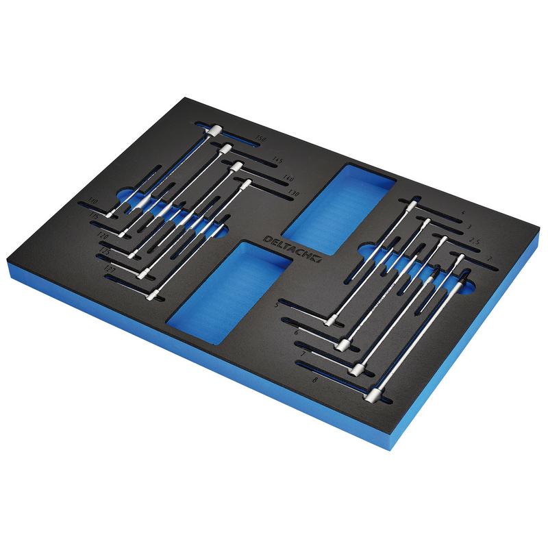 BUNKER® Torx and Hex T-Key Set in EVA Foam Inlay (17 Piece) - DELTACH-561008 - DR-29640