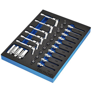 BUNKER® Spark and Glow Plug Set in EVA Foam Inlay, 3/8" (20 Piece) - DELTACH-561021 - DR-29713