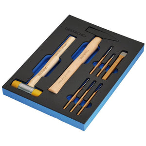BUNKER® Hammer and Pin Punch Set in EVA Foam Inlay (8 Piece) - DELTACH-561023 - DR-29715
