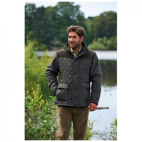 Country Estate Lewis Quilted Jacket Green - Farming Parts