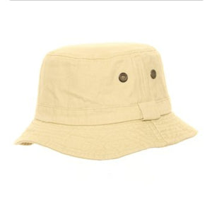 Washed Denim Bush Hat with Eyelets Denim - Farming Parts