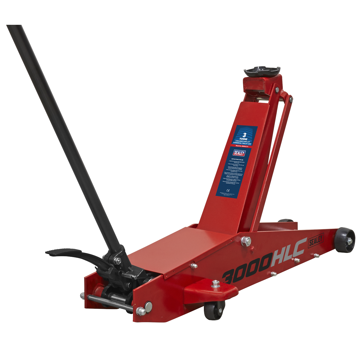 Trolley Jack 3 Tonne Long Reach High Lift - 3000HLC - Farming Parts