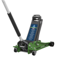 Trolley Jack 3 Tonne Low Profile Rocket Lift Hi-Vis Green - 3000LEHV - Farming Parts