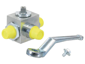 Sparex 3-Way Diverter Ball Valve M22 x 1.50 Metric L/min Flow Rate) Tube 15L | Sparex Part Number: S.30223