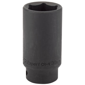 Draper Expert Hi-Torq&#174; Deep Impact Socket, 1/2" Sq. Dr., 30mm - 410D-MM - Farming Parts