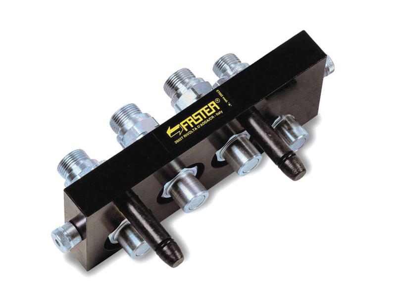Faster Multiport Coupling 4-Port Hydraulic Connector M22x1.50 | S.31053