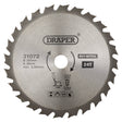 Draper Tct Multi-Purpose Circular Saw Blade, 255 X 30mm, 24T - SBM7 - Farming Parts