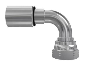 Sparex Parker BSP 60° 3/4''x3/4'' 90° Female Hose Insert with O-Ring | S.3131212