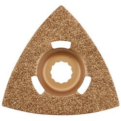 The Draper Carbide Rasp Triangle - APT250J, featuring a textured and coarse surface ideal for sanding or grinding, is the perfect addition to your Draper oscillating tool kit.