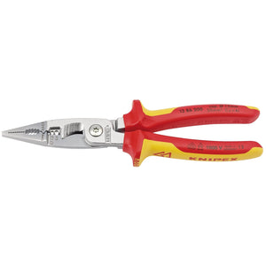 Draper Knipex 13 86 200 Sb Vde Electricians Universal Installation Pliers, 200mm - 13 86 200 SB - Farming Parts