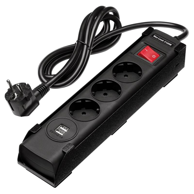 BUNKER® EU Power Strip with Magnetic Holder - AB1000-EUPSMH - DR-31712