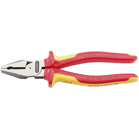 Draper Knipex 02 08 200Uksbe Vde Fully Insulated High Leverage Combination Pliers, 200mm - 02 08 200 UKSBE - Farming Parts