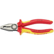 Draper Knipex 03 08 180Uksbe Vde Fully Insulated Combination Pliers, 180mm - 03 08 180 UKSBE - Farming Parts